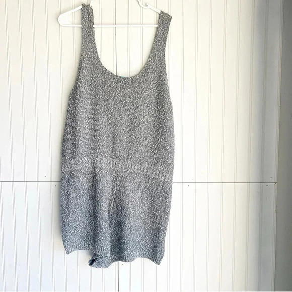 Free People Beach Size XL Sleeveless Declan Blue Knit Sweater Romper - Picture 8 of 8